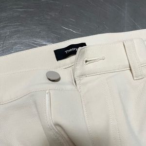 Theory Baxter Neoteric twill jeans in warm ivory